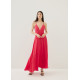 Kaleni Padded Plunge Maxi Dress