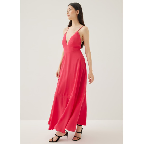 Kaleni Padded Plunge Maxi Dress