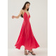 Kaleni Padded Plunge Maxi Dress