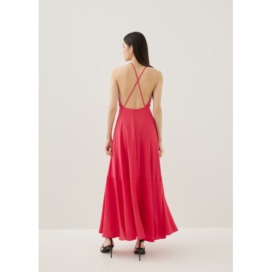 Kaleni Padded Plunge Maxi Dress