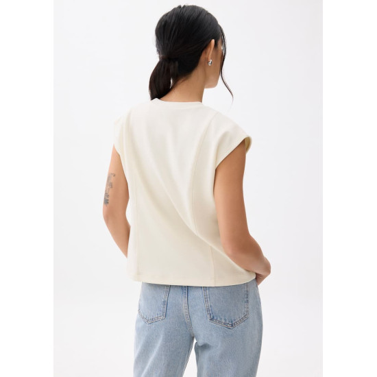 Relaxed Round Neck Boxy Tee