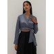 Kehlani Wrap Front Sash Tie Top