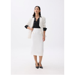 Cotton Pencil Midaxi Skirt