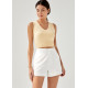 Amita Cotton Tailored A-line Shorts