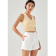 Amita Cotton Tailored A-line Shorts