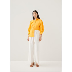 Brienne Cotton Puff Sleeve Shirt