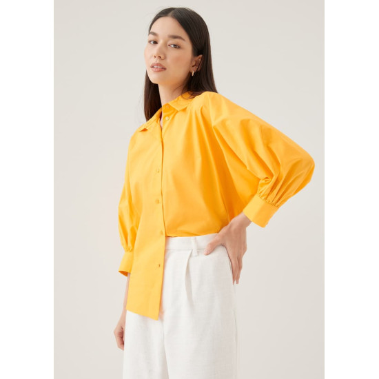 Brienne Cotton Puff Sleeve Shirt