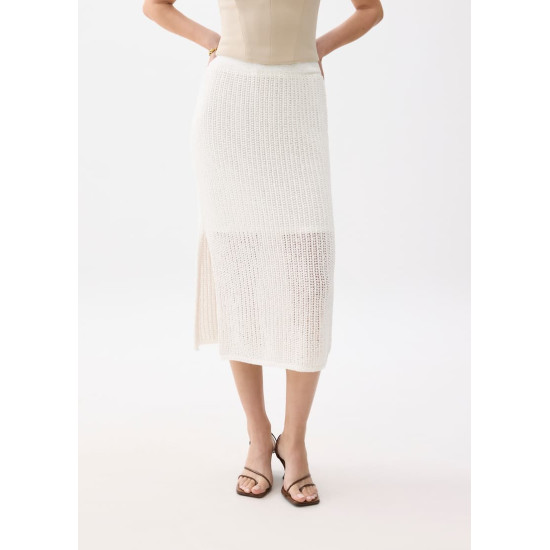 Knit Column Midi Skirt