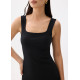 Textured Square Neck Bodycon Dress