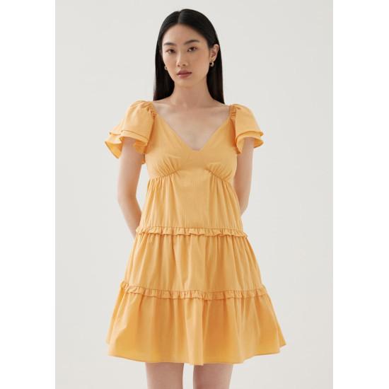 Elayne Cotton Flare Mini Dress