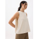 Round Neck Drape Tank Top