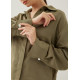 Pennie Satin Cuffed Sleeve Shirt