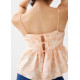 Padded Babydoll Peplum Top in Sunburst