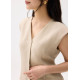 Anya Shoulder Padded Linen Tailored Vest