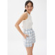 Gingham A-line Shorts