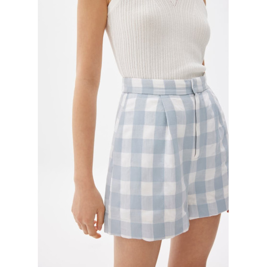 Gingham A-line Shorts