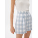 Gingham A-line Shorts