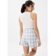 Gingham A-line Shorts