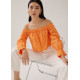 Anita Broderie Off Shoulder Scallop Top