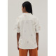 Jaylee Unisex Embroidered Relaxed Shirt in Humble Abode