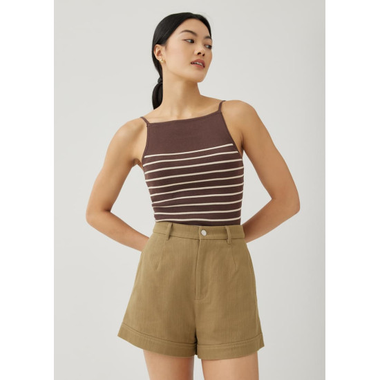 Poleen Striped Knit Tank Top