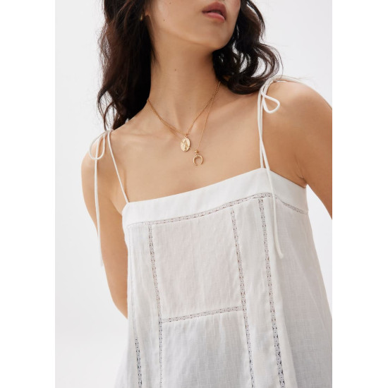 Cotton Lace Trim Camisole Top