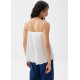 Cotton Lace Trim Camisole Top