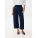 Denim Cropped Wide Leg Culottes