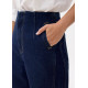 Denim Cropped Wide Leg Culottes