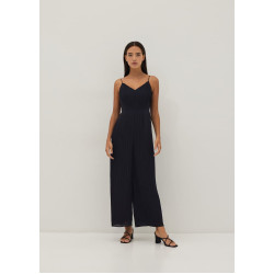 Marlene Pleated Straight Leg Jumpsuit