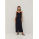 Marlene Pleated Straight Leg Jumpsuit