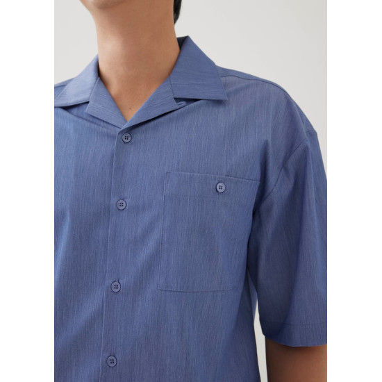 Tailor Unisex Chambray Oversized Collared Shirt