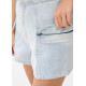 Denim High Waist A-line Shorts