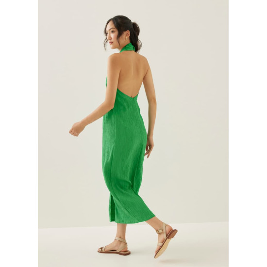 Morgann Column Wrap Maxi Dress