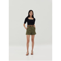 Wesson Belted Cotton Shorts