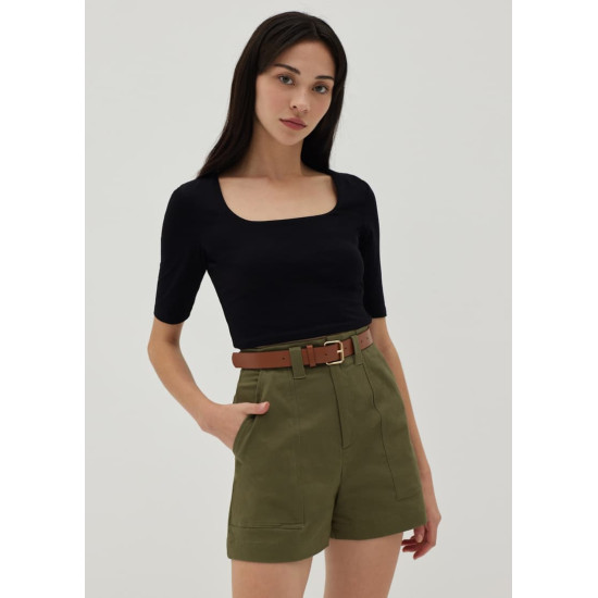 Wesson Belted Cotton Shorts