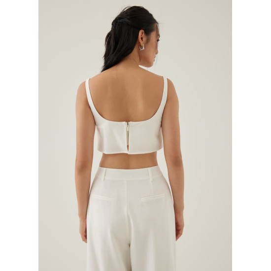 Veera Padded Cropped Tank Top