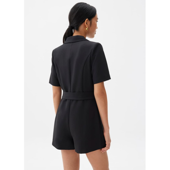 Tailored Belted A-line Romper