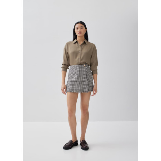 Cessna Houndstooth A-line Skort