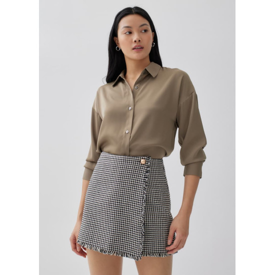 Cessna Houndstooth A-line Skort