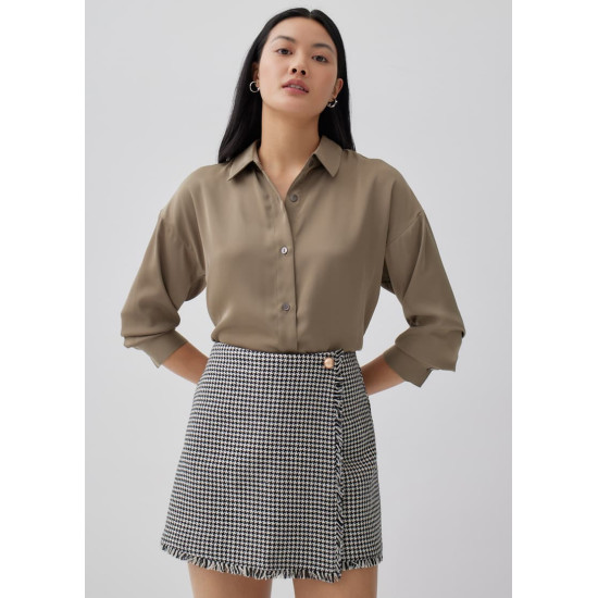 Cessna Houndstooth A-line Skort