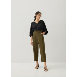 Zaldie Pleat Peg Leg Pants