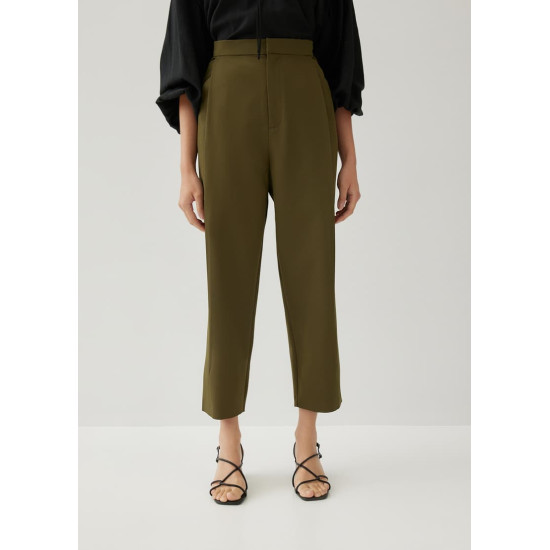 Zaldie Pleat Peg Leg Pants