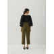 Zaldie Pleat Peg Leg Pants