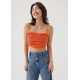 Naomi Embroidered Camisole Top in Rekindled Blooms