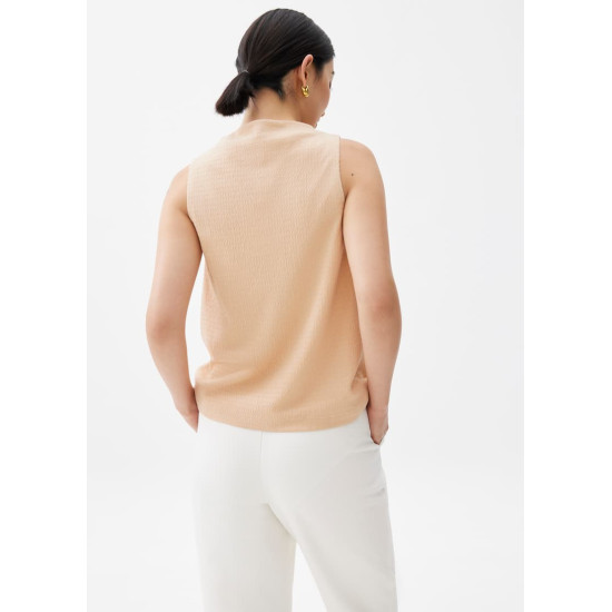 Crinked Mock Neck Top