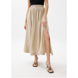 Rei Elastic Linen A-line Maxi Skirt