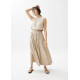 Rei Elastic Linen A-line Maxi Skirt