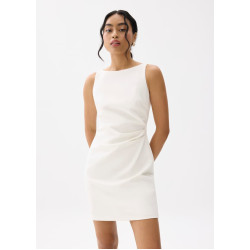 Linh Boat Neck A-line Mini Dress