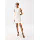 Linh Boat Neck A-line Mini Dress